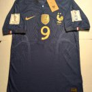 Olivier Giroud France 2022 World Cup Qatar Match Slim Blue Home Soccer Jersey