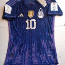 Lionel Messi Argentina 2022 World Cup Champions 3 Star Match Away Soccer Jersey Lionel Messi Argentina 2022 World Cup Champions 3 Star Match Away Soccer Jersey