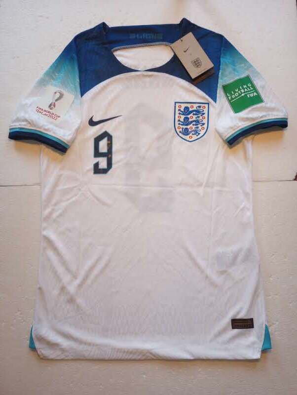 Harry Kane England 2022 World Cup Qatar Match Slim Fit White Home Soccer Jersey
