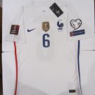 Paul Pogba France 2022 World Cup Qualifiers Match Away Soccer Jersey 2021-2022