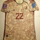 Hirving Lozano Mexico 2022 World Cup Qatar Match Slim White Away Soccer Jersey