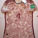 Edson Alvarez Mexico 2022 World Cup Qatar Match Slim White Away Soccer Jersey Edson Alvarez Mexico 2022 World Cup Qatar Match Slim White Away Soccer Jersey
