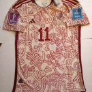 Rogelio Funes Mori #11 Mexico 2022 World Cup Match Slim White Away Soccer Jersey