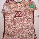 Hirving Lozano Mexico 2022 World Cup Qatar Match Slim White Away Soccer Jersey