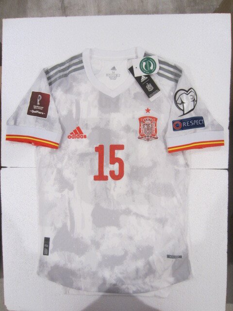 Sergio Ramos Spain World Cup Qualifiers Match Slim Away Soccer Jersey 2021-2022