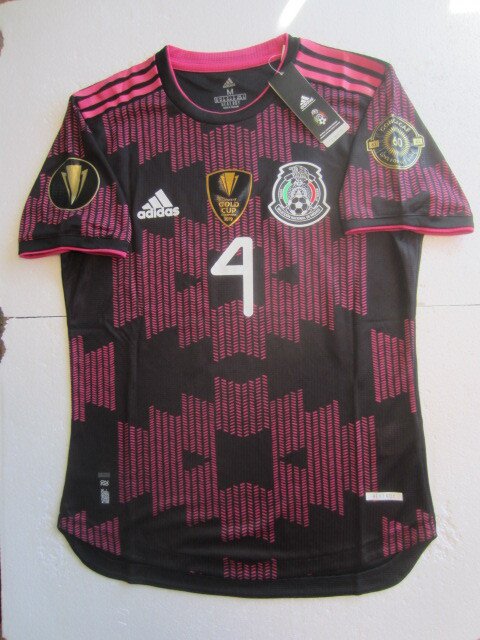 Rafael Marquez Mexico Gold Cup Champions Match Black Home Soccer Jersey 2020-21