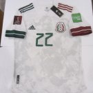 Hirving Lozano Mexico 2022 World Cup Qualifiers Match Away Soccer Jersey 2020-21