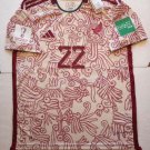 Hirving Lozano Mexico 2022 World Cup Qatar Stadium Away Soccer Jersey 2022-2023 Hirving Lozano Mexico 2022 World Cup Qatar Stadium Away Soccer Jersey 2022-2023