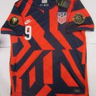 Gyasi Zardes #9 USA USMNT 2021 Gold Cup Stadium Blue & Red Away Soccer Jersey