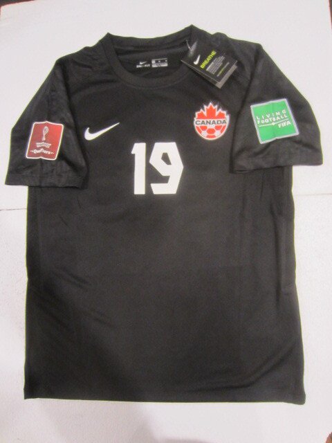 Alphonso Davies #19 Canada 2022 World Cup Qualifiers Stadium Third Soccer Jersey