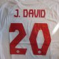 Jonathan David Canada 2022 World Cup Qualifiers Stadium White Away Soccer Jersey
