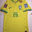 Gabriel Martinelli Brazil 2022 World Cup Match Slim Yellow Home Soccer Jersey