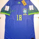 Gabriel Jesus Brazil 2022 World Cup Qatar Match Slim Fit Blue Away Soccer Jersey Gabriel Jesus Brazil 2022 World Cup Qatar Match Slim Fit Blue Away Soccer Jersey