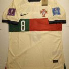 Bruno Fernandes Portugal 2022 World Cup Match Slim Fit White Away Soccer Jersey