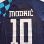 Luka Modric Croatia 2022 World Cup Qatar Match Slim Fit Blue Away Soccer Jersey
