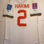 Achraf Hakimi Morocco 2022 World Cup Qatar Match Slim White Away Soccer Jersey