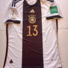 Thomas Muller Germany 2022 World Cup Qatar Match Slim White Home Soccer Jersey
