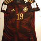 Leroy Sane Germany 2022 World Cup Qatar Match Slim Fit Black Away Soccer Jersey