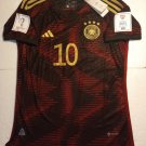 Serge Gnabry Germany 2022 World Cup Qatar Match Slim Black Away Soccer Jersey