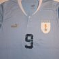 Luis Suarez Uruguay 2022 World Cup Qatar Match Slim Fit Blue Home Soccer Jersey