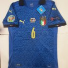 Marco Verratti Italy 20/21 Euro Final Match Slim Blue Home Soccer Jersey 2020-21