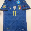 Ciro Immobile Italy 20/21 Euro Champions Match Blue Home Soccer Jersey 2020-2021