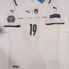 Leonardo Bonucci Italy 20/21 Euro Match Slim White Away Soccer Jersey 2020-2021