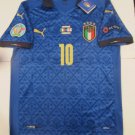 Lorenzo Insigne Italy 20/21 Euro Final Stadium Blue Home Soccer Jersey 2020-2021