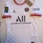 Lionel Messi PSG Paris Saint Germain Match White Fourth Soccer Jersey 2021-2022