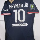 Neymar Jr PSG Paris Saint Germain Match Slim Blue Home Soccer Jersey 2021-2022