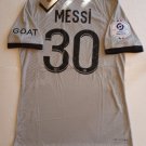 Lionel Messi #30 PSG Paris Saint Germain Match Gray Away Soccer Jersey 2022-2023
