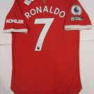 Cristiano Ronaldo Manchester United EPL Match Slim Home Soccer Jersey 2021-2022