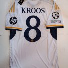Toni Kroos Real Madrid UCL Final Match Slim White Home Soccer Jersey 2023-2024