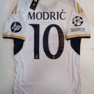 Luka Modric Real Madrid UCL Final Match Slim White Home Soccer Jersey 2023-2024