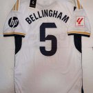 Jude Bellingham #5 Real Madrid La Liga Match White Home Soccer Jersey 2023-2024 Jude Bellingham #5 Real Madrid La Liga Match White Home Soccer Jersey 2023-2024