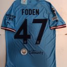 Phil Foden Manchester City FC UCL Final Match Slim Home Soccer Jersey 2022-2023