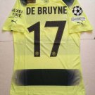 Kevin De Bruyne Manchester City UCL Match Green Third Soccer Jersey 2022-2023