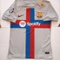 Robert Lewandowski Barcelona UCL Match Slim Gray Third Soccer Jersey 2022-2023