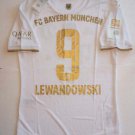 Robert Lewandowski Bayern Munich Match Slim White Away Soccer Jersey 2022-2023