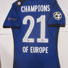 Chelsea FC #21 UCL 2021 Champions of Europe Match Home Soccer Jersey 2020-2021