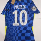 Christian Pulisic Chelsea FC UCL Match Slim Blue Home Soccer Jersey 2021-2022