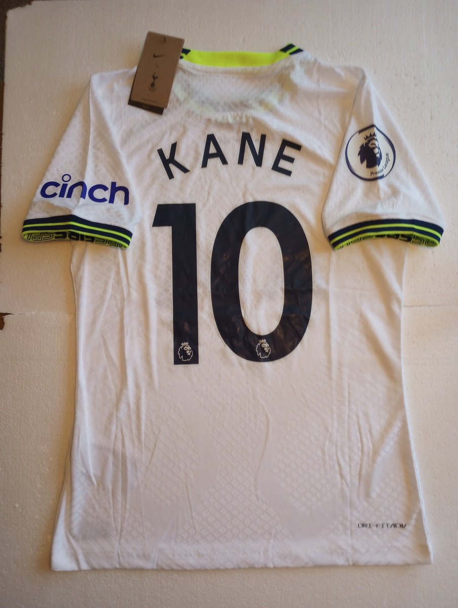 Harry Kane Tottenham Hotspur EPL Match Slim White Home Soccer Jersey 2022-2023
