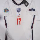 Jadon Sancho England 20/21 Euro Final Match White Home Soccer Jersey 2020-2021