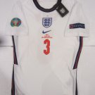 Luke Shaw #3 England 20/21 Euro Final Match White Home Soccer Jersey 2020-2021