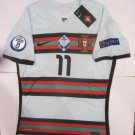 Bruno Fernandes #11 Portugal 20/21 Euro Match Slim Away Soccer Jersey 2020-2021