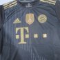Robert Lewandowski Bayern Munich Black Away Match Slim Soccer Jersey 2021-2022