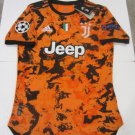 Cristiano Ronaldo Juventus UCL Match Slim Orange Third Soccer Jersey 2020-2021
