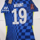 Mason Mount #19 Chelsea FC FA Cup Final Match Slim Home Soccer Jersey 2021-2022