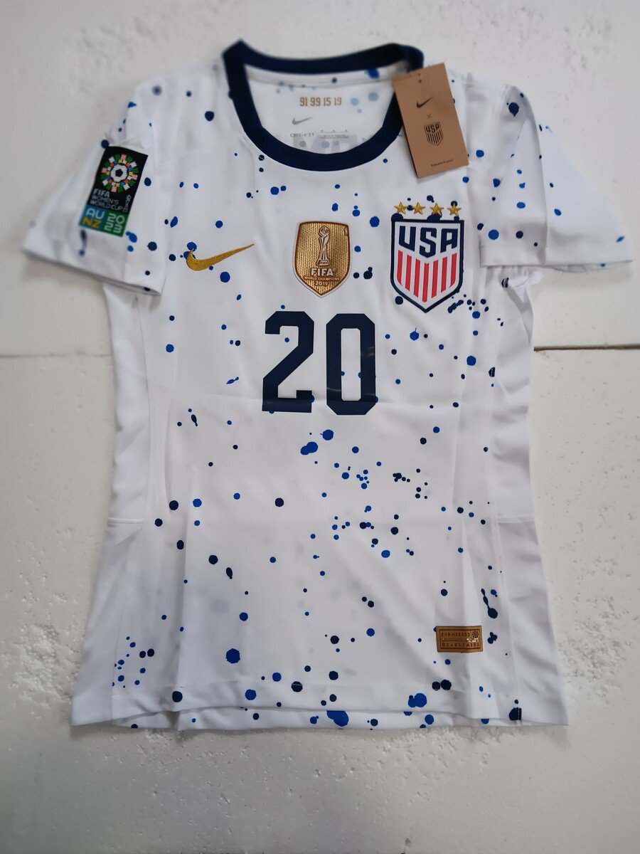 Trinity Rodman USA USWNT 2023 World Cup 4 Star White Home Womens Soccer Jersey