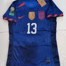 Alex Morgan #13 USA USWNT 2023 World Cup 4 Star Blue Away Womens Soccer Jersey Alex Morgan #13 USA USWNT 2023 World Cup 4 Star Blue Away Womens Soccer Jersey